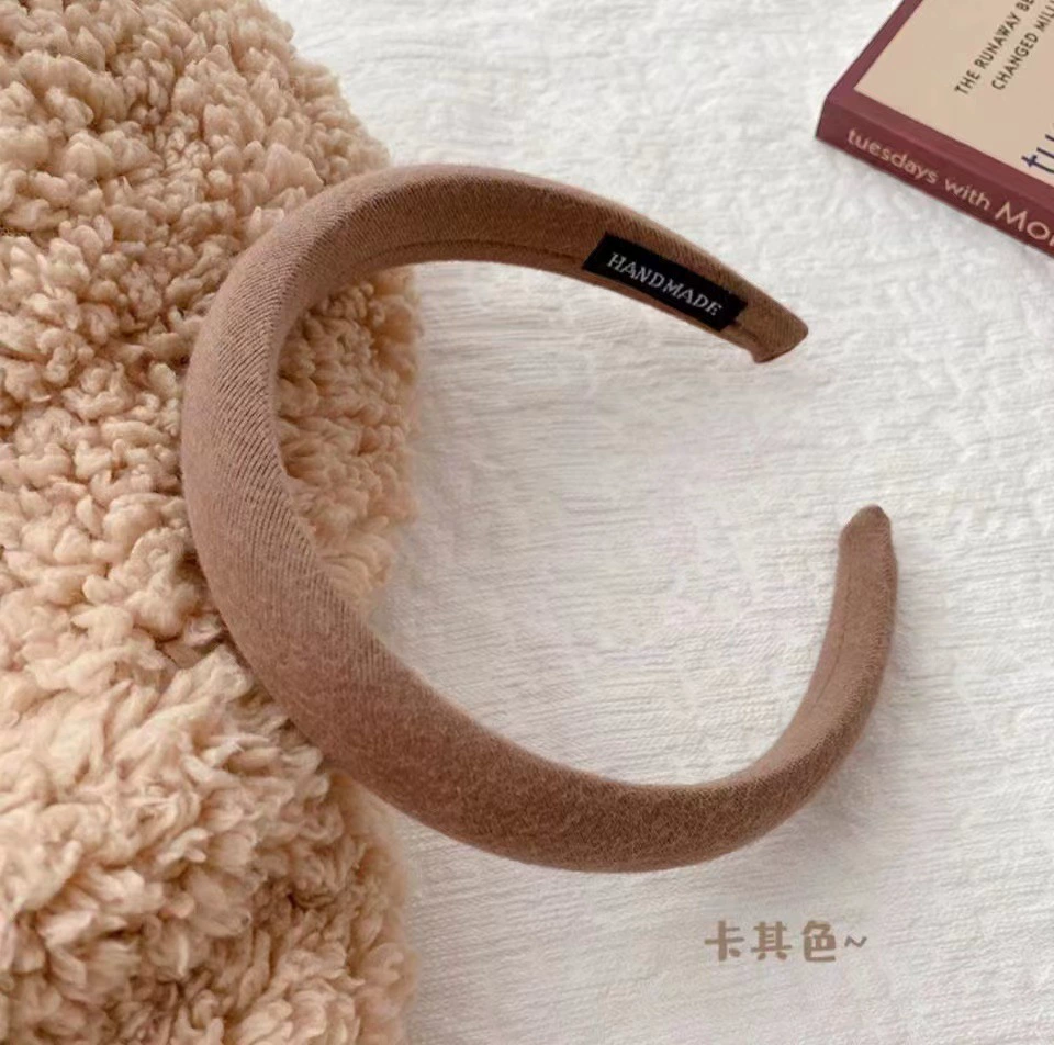 Уплотненная повязка на голову (в стиле Chanel) — фуксиевый бархат и варианты в клетку, аксессуар для душа с мягким шампунем