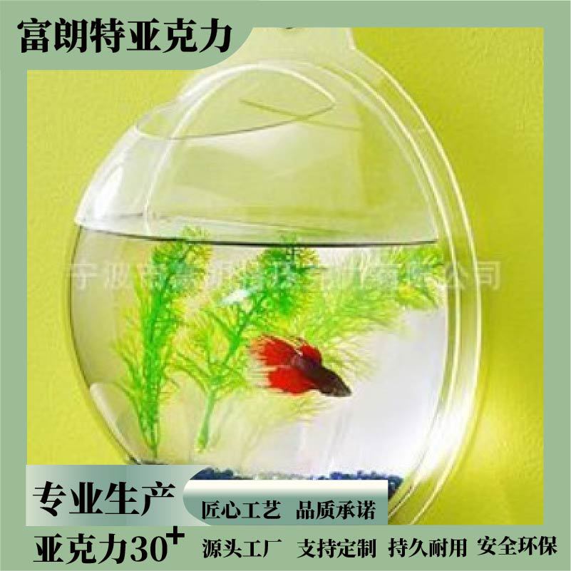 厂家供应亚克力鱼缸 有机玻璃墙挂鱼缸（图）