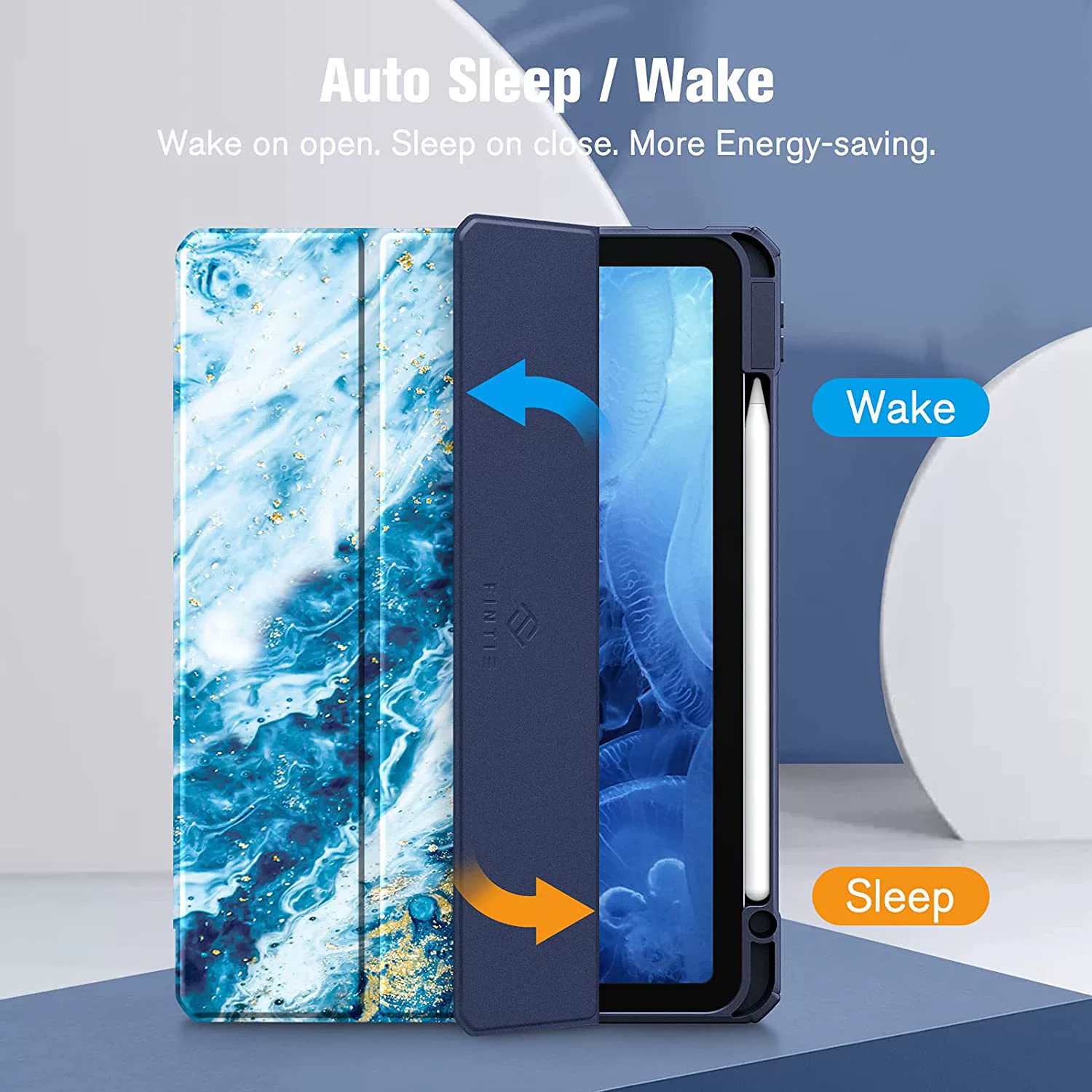 Чехол для таблицы подходит для iPad 10.9 Air 4TH поколения 2020 Tabu TPU прозрачный и ультра-тонкий