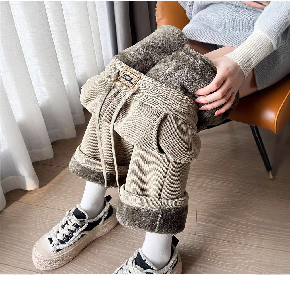 Autumn demi-season fleece trousers