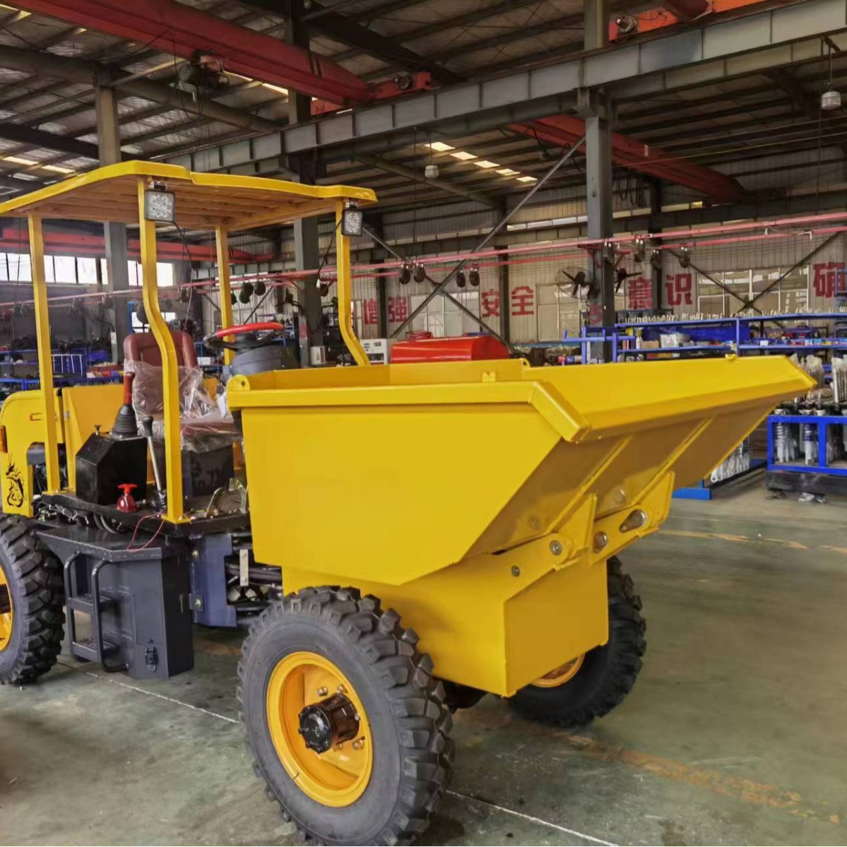 销售工地前卸式翻斗车 工程柴油蹦蹦车 FC10四轮运输车