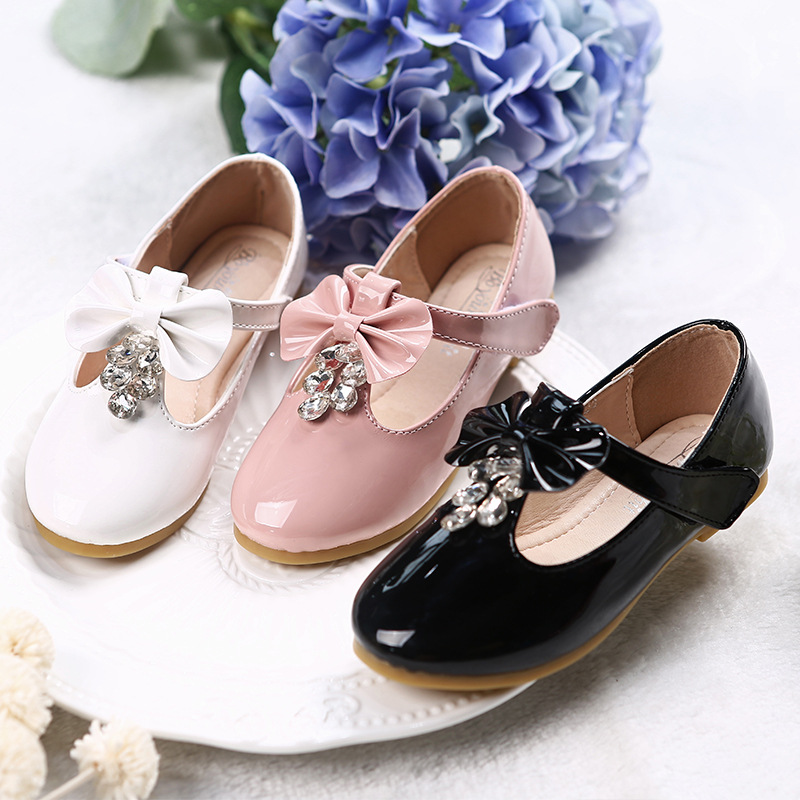 女童公主鞋软底宝宝单鞋舞蹈礼仪儿童皮鞋豆豆鞋库存尾货断码清仓