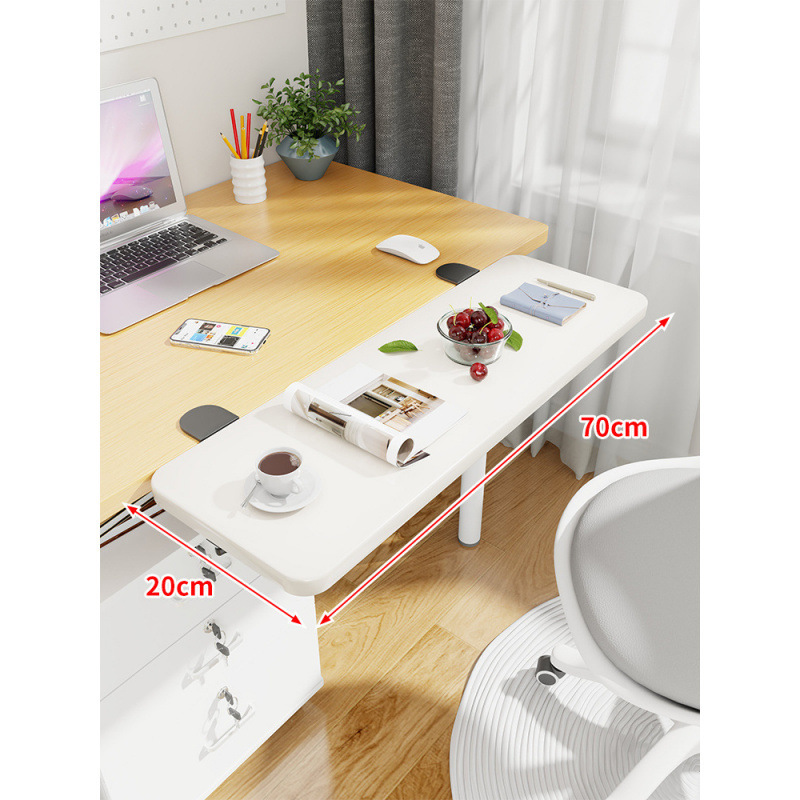 Mesa de escritorio extensión de mano mesa de computadora tablero de escritorio portador de teclado dormitorio tablero de estación de trabajo ensanchado extensión plegable