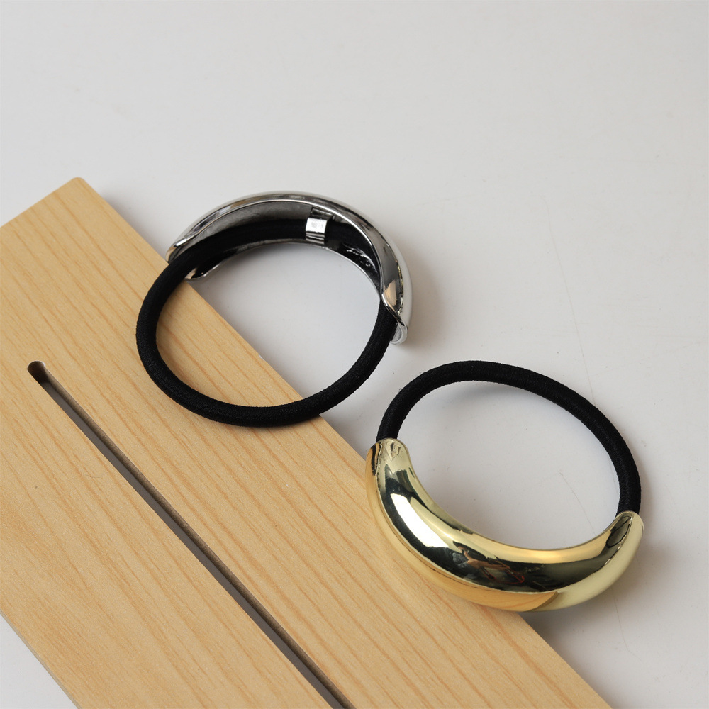 11g Weight Hair Tie Hair Accessories Type 1 Piece Quantity Holiday, Daily Occasion Alloy Material Color Block Pattern Women's Gender Simple Style Style Women's Simple Style Color Block Alloy Hair Tie 3