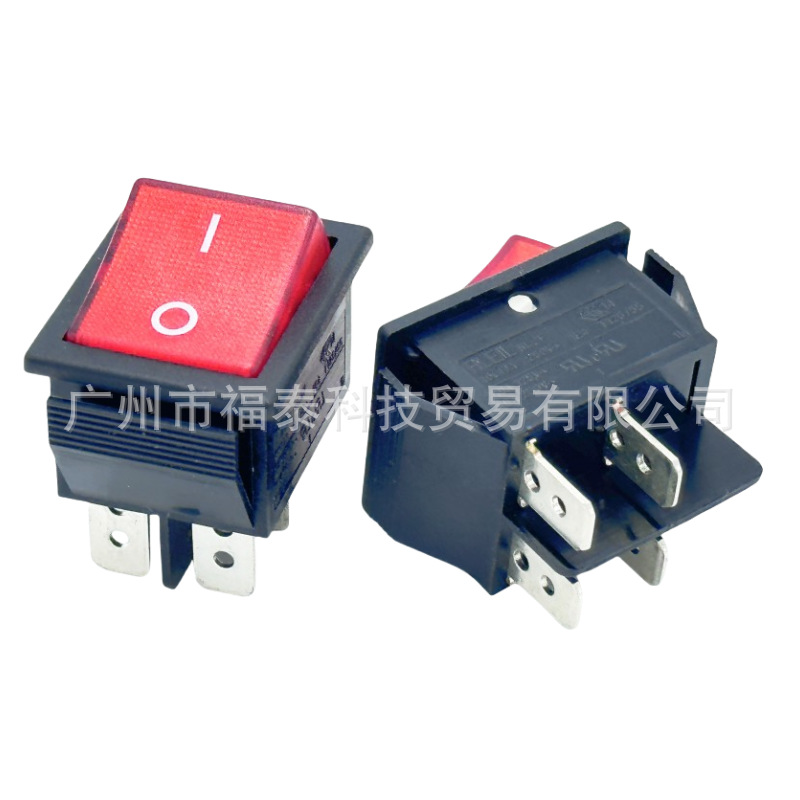 供应RLEIL牌子 RL2-121船型开关 KCD4船形开关 带灯船形开关