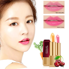 Best-selling cross-border foreign trade carrot temperature-controlled discoloration healthy lipstick pregnant women can use moisturizing red cherry lipstick