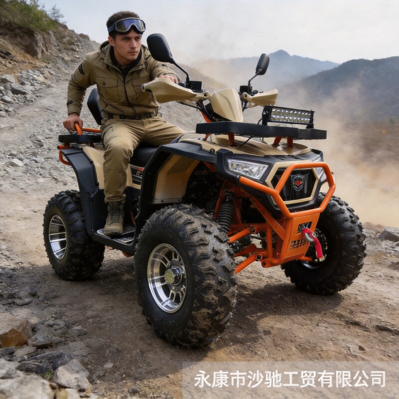 Cross-Border Export of New 200Cc Two-Wheel Drive Atv Four-Wheel Off-Road Motorcycle Large Double Atv All-Terrain Vehicle