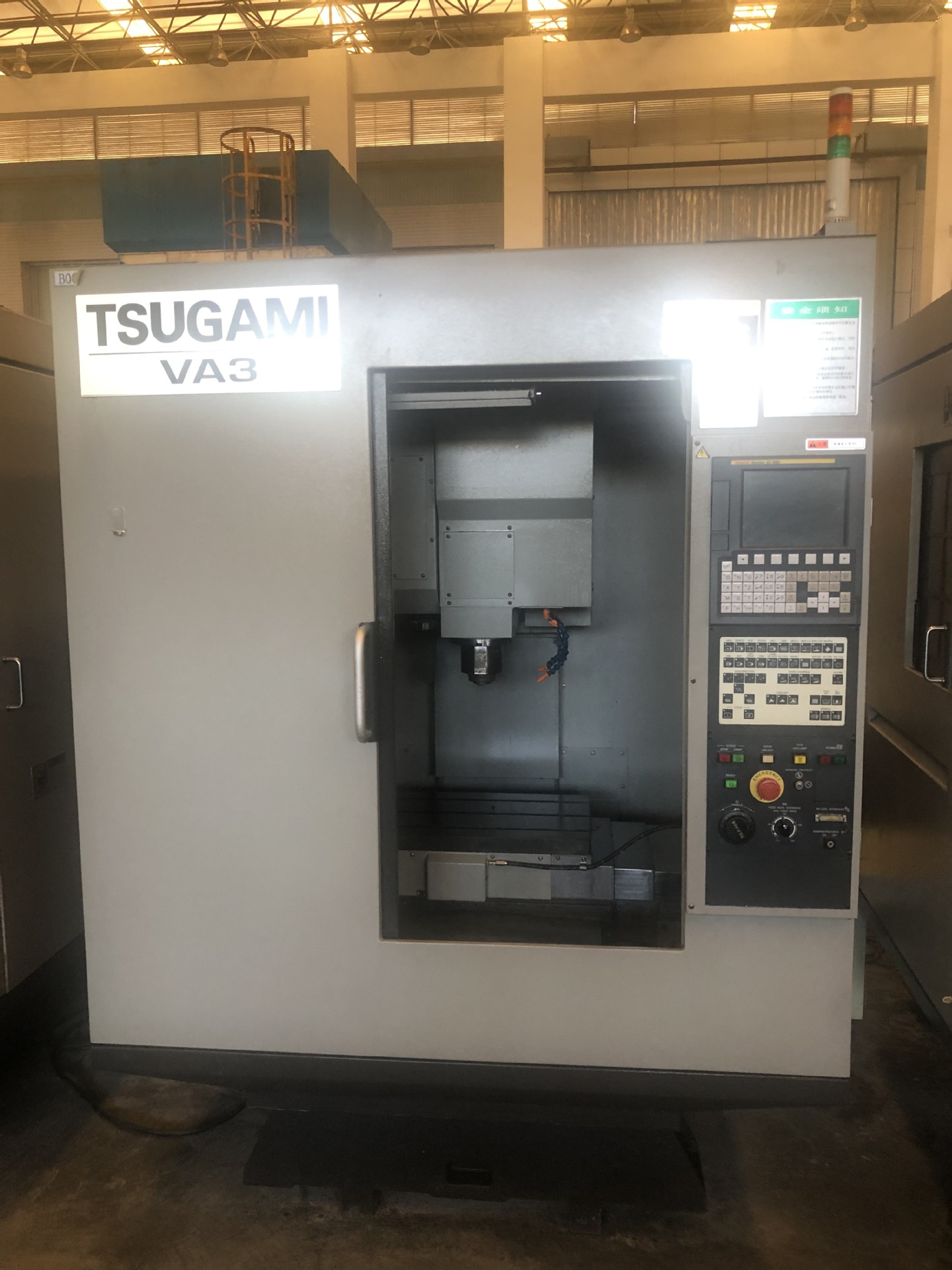 现货供应二手日本津上VA3钻攻中心、发那科系统、钻攻机回收