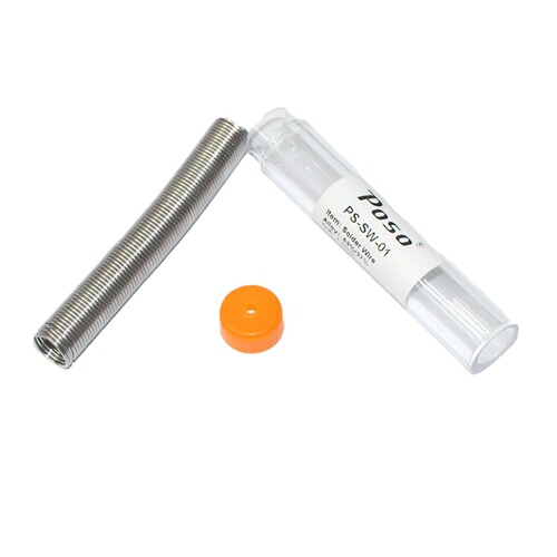 POSO 6337 solder wire plastic tube with 1.0mm lead solder wire, bright, wash-free solder pen
