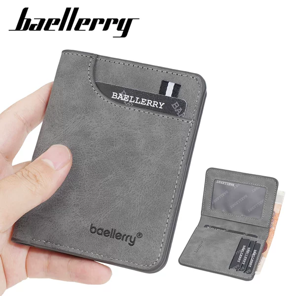 New Men's Short Wallet European and American Retro Thin Style Simple Wallet 80% off Business Soft Leather Wallet Wholesale