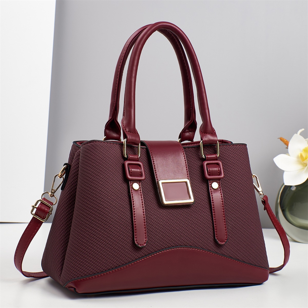 Regalo del día de la madre bolso femenino nuevo bolso de madre de mediana edad atmosférico bolso de mensajero de moda portátil para mujer