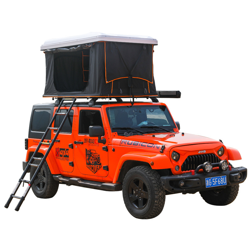 Car Tent Roof Aluminum Alloy Hard Shell Abs Outdoor Camping Self-Driving Travel Rainproof Sun Protection Black Glue Car Tent