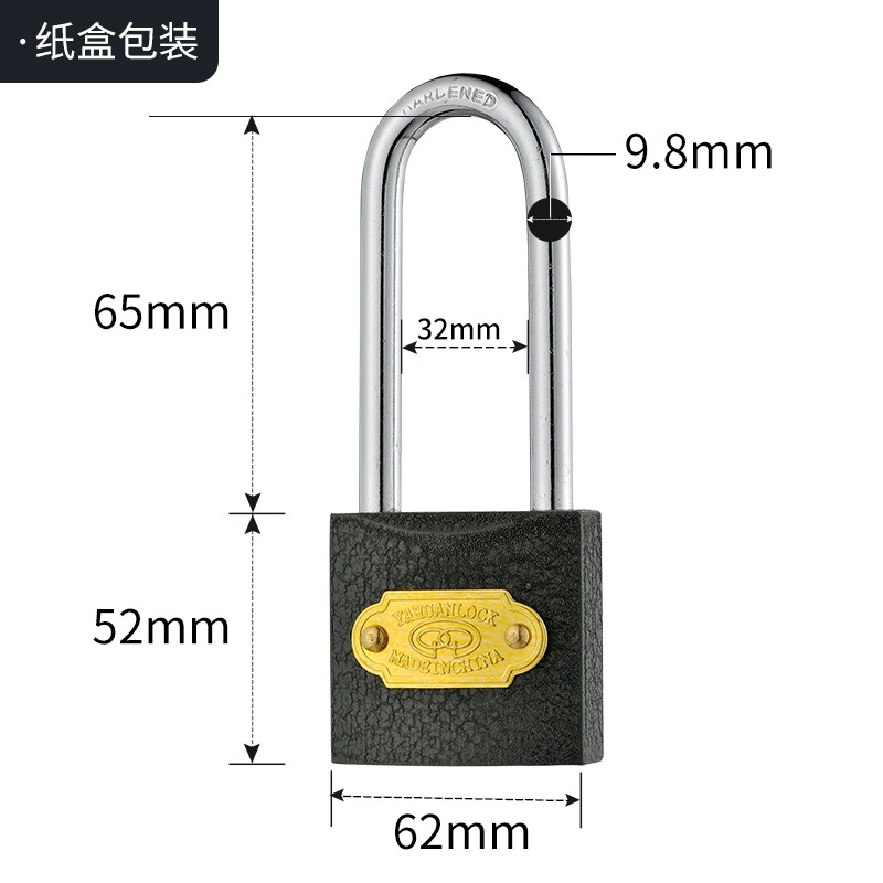YaHuan Asian Household Safety Anti -theft Hanging Solid Color Symphony One Mallery Iron Lock