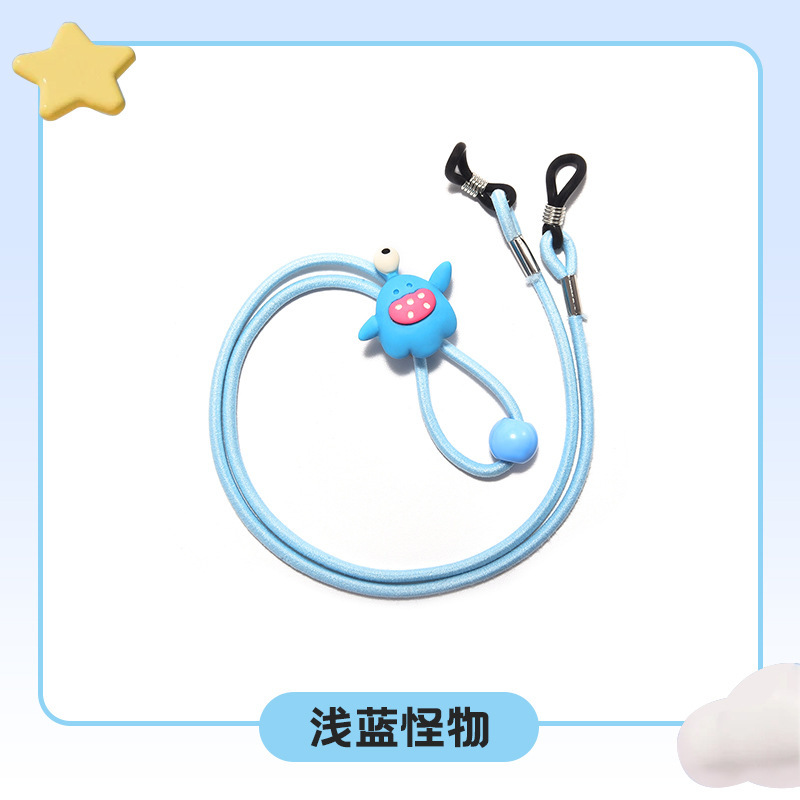 子供用メガネロープ、滑り止めストラップ、強力な固定ストラップ、スポーツ落下防止耳フック、脚とフットカバー、伸縮式アイロープ|undefined