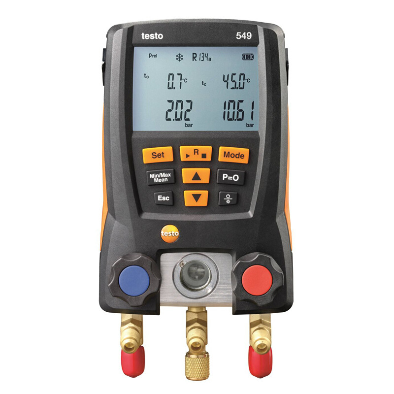 德图（testo）549 汽车空调加氟表 冷媒雪种压力表双表阀数字充氟