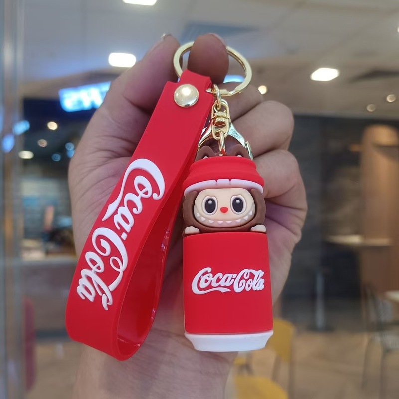 クリエイティブホットスタイルラブブキーホルダー漫画リトルシープペンダントおもちゃベビーグラバーかわいいキーチェーンリング卸売|undefined