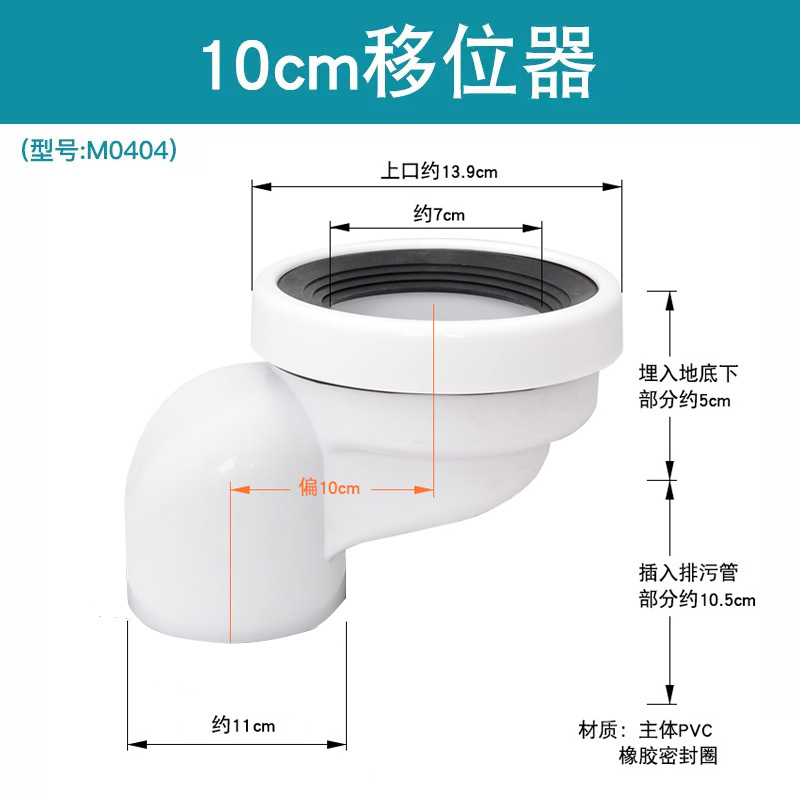Inodoro especial inodoro Shifter bloqueo resistente al envejecimiento distancia pozo desplazamiento artefacto fuente fábrica al por mayor