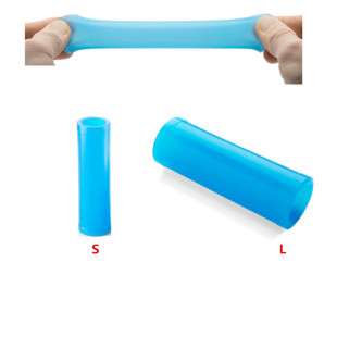 Straight through blue vacuum cup connection sleeve exerciser seal ring penis extender soft silicone sleeve foreign trade supplies