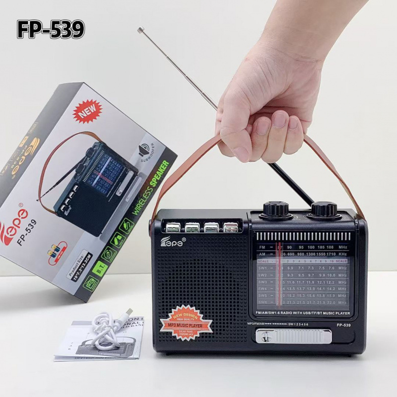 Fp-539 Fm Radio Bluetooth Speaker 2025 Radio New Radio for the Elderly with Bluetooth Speaker