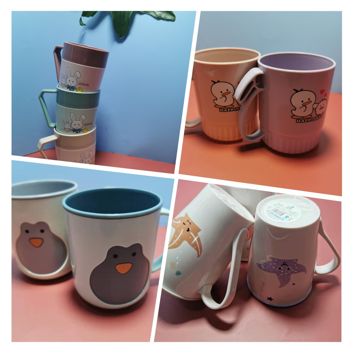 Kangmei 3379 3631 3368 3234 Mouth Cup Cartoon Creative Series Plastic Rinsing Cup Brushing Cup