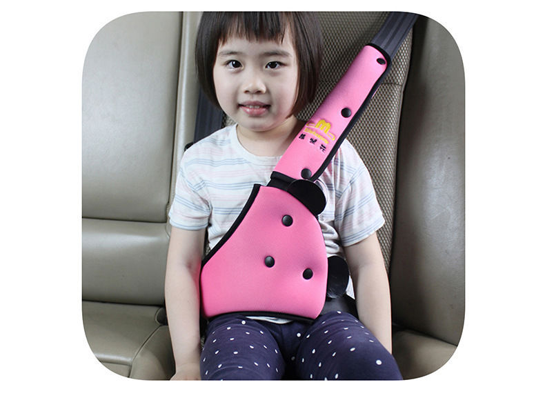 Car Seat Belt Portable Removable and Washable Anti-Stranglehold Pad Cartoon Decorative Shoulder Pad Adjustment Safety Auxiliary Set