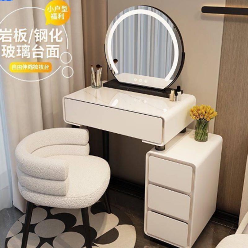 H5 강화유리 3단 서랍장 60cm