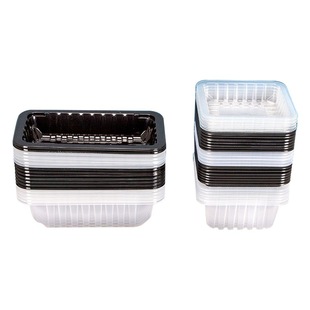 Lock fresh box transparent modified atmosphere box boneless deboned chicken claw preservation disposable fresh tray supermarket special lock fresh box