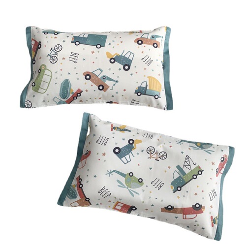 Ins cartoon 60-inch long-staple cotton pure cotton baby and children pillowcases 30*50, baby latex pillowcase pillow core cover