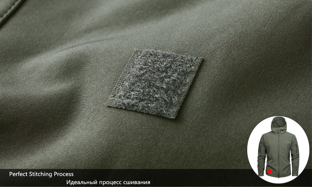 Wolf Tactical Softshell Jacket worn outdoors - Men's Tactical Outdoor Jacket in Action
