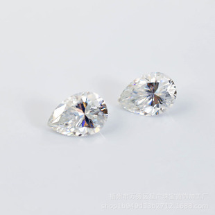 In-Stock Hot-Selling Pear-Shaped Water Drop D Color Moissanite Loose Stone with Gra Certificate Main Stone Artificial Diamond