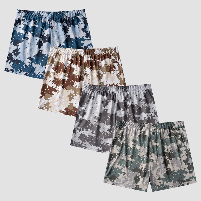 1 Piece of Cross-Border American Size Men's Arrow Pants, Polyester Soft, Comfortable and Breathable Boxer Shorts, Boxer Fans