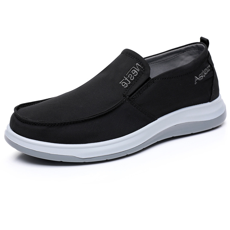 Spring Men's shoes old Beijing cloth shoes loose casual middle-aged and elderly dad shoes non-slip breathable slip-on shoes men