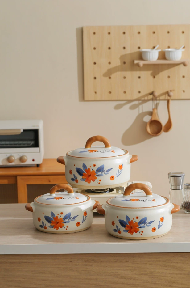 Высококачественная кастрюля для тушения в casserole, бытовая газовая глиняная кастрюля для риса, маленькая керамическая глиняная кастрюля, индукционная каменная кастрюля для супа