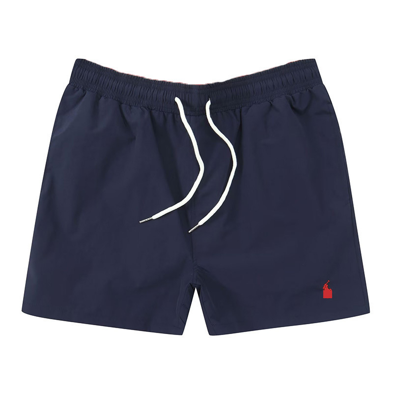 Polo Embroidered Pony Men's Three-Quarter Shorts, Rl Quick-Dry Loose Three-Quarter Pants, Running Sports Beach Shorts