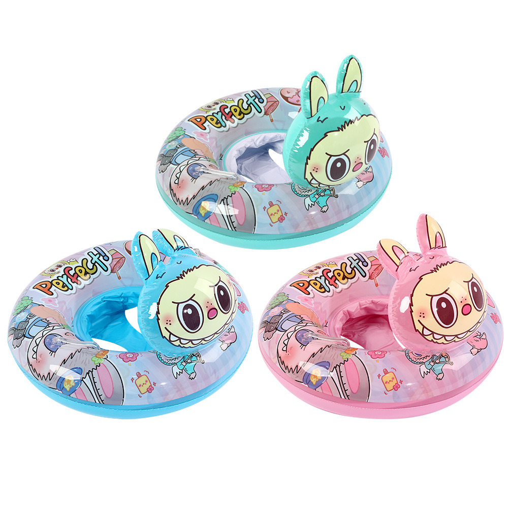 Anillo de natación para niños de celebridades de Internet, anillo de natación para axila engrosada para bebés, anillo de natación salvavidas para niños pequeños de PVC de dibujos animados, 3 años - 6 años
