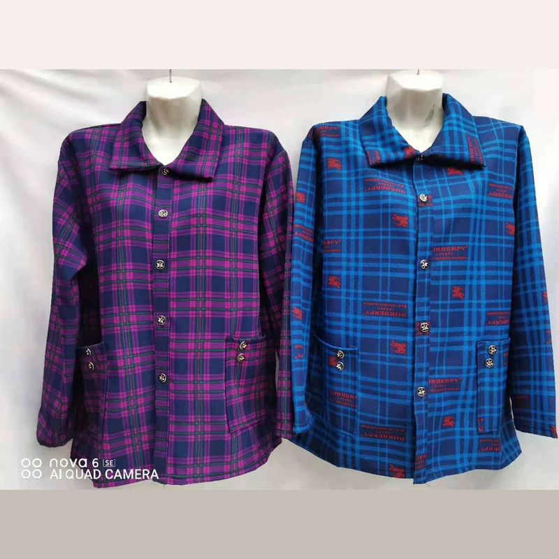 Одежда для мам: осенняя рубашка с длинным рукавом для женщин среднего возраста, весенне-осенняя одежда больших размеров, среднетяжелый кардиган, устойчивый к сминанию