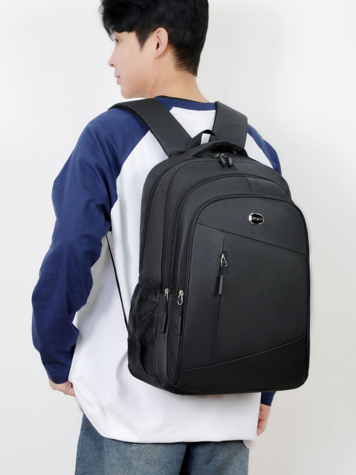 Viaje multicapa de viaje de negocios transfronterizo mochila de computadora para estudiantes de secundaria secundaria para hombres simple moda mochila de gran capacidad