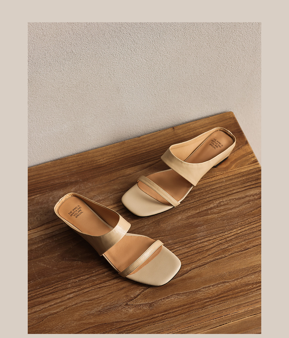Sandal nữ hở mũi gót thô 4.5 cm kiểu Hàn Quốc đơn giản — đen chi tiết 19