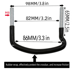 Suitable for roof luggage accessories bag U buckle metal fastener sticker pad quick clip quick release bandage strip