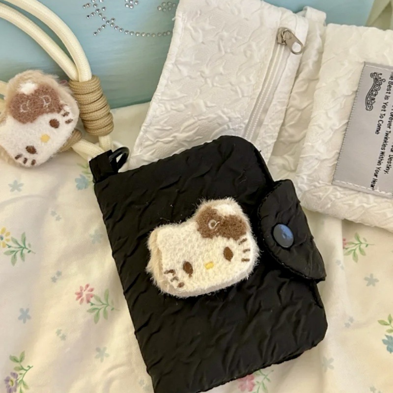 Cartera de tarjeta Miffy 3 en 1 Conejo Miffy Estuche para llaves Estuche para documentos de almacenamiento Multifunción portátil