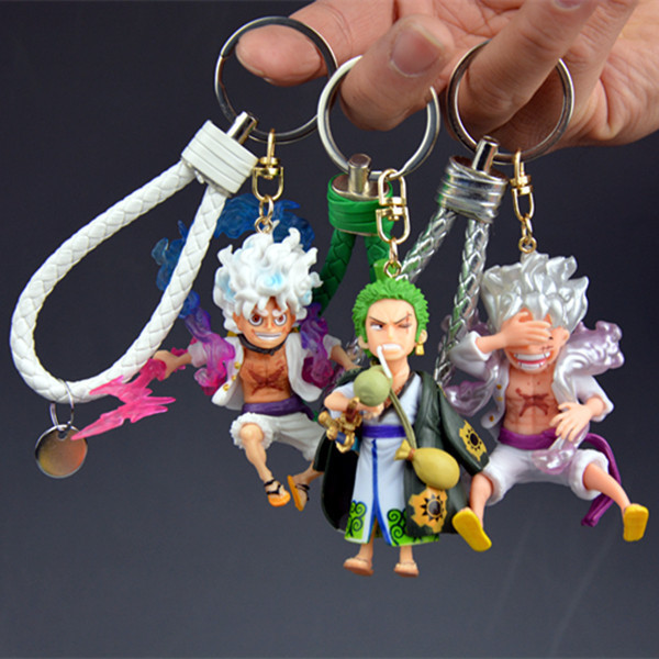 One Piece Figure Model Ornament Pendant Keychain Gift Luffy Zoro Chopper Ace Blind Box Animation Peripherals