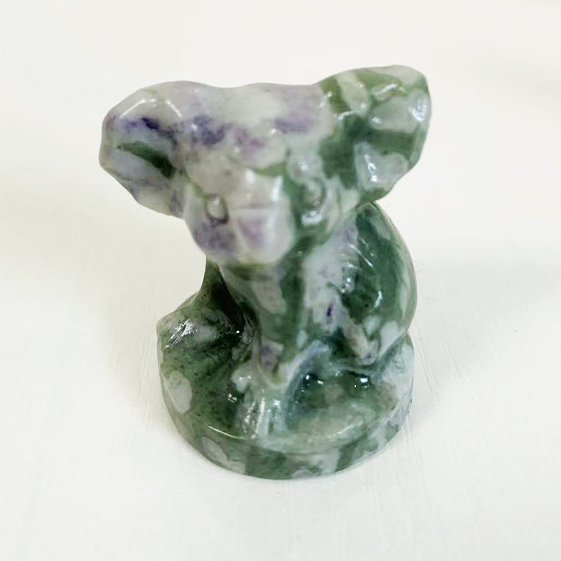 Lindo Koala Piedra Natural Cristal Adornos Decoraciones Artificiales display picture 4