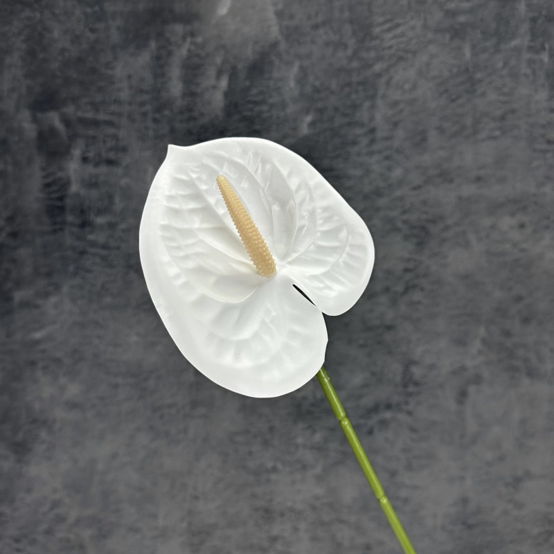 Decoración de Escenarios de Boda con Anturios Simulados, Decoración del Hogar, Accesorios de Fotografía, Adornos de Flores Artificiales en 3D para Venta al por Mayor