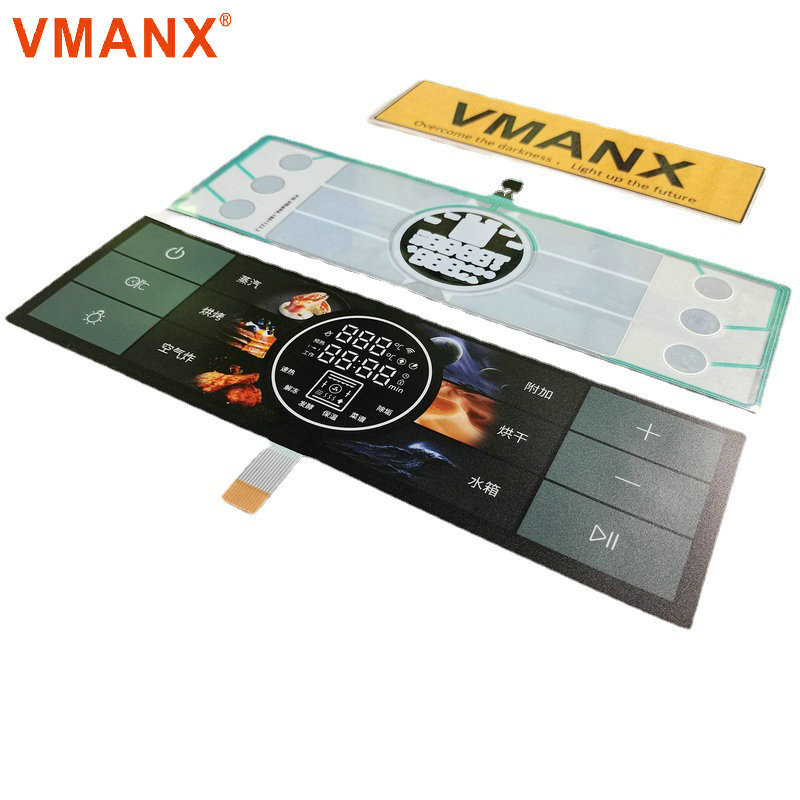 触摸数码彩色膜片 LED背光膜片数码管家电显示膜耐高温数码屏膜片