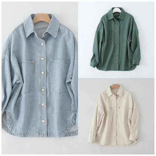 Autumn European and American Women's Urban Casual Washed Denim Jacket Outerwear w015 21