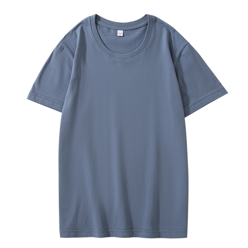 Ropa de trabajo corporativa Camisa publicitaria grupal Camiseta de algodón Impresión personalizada Logotipo Uniforme de clase Construcción grupal Ropa cultural Cuello redondo Manga corta