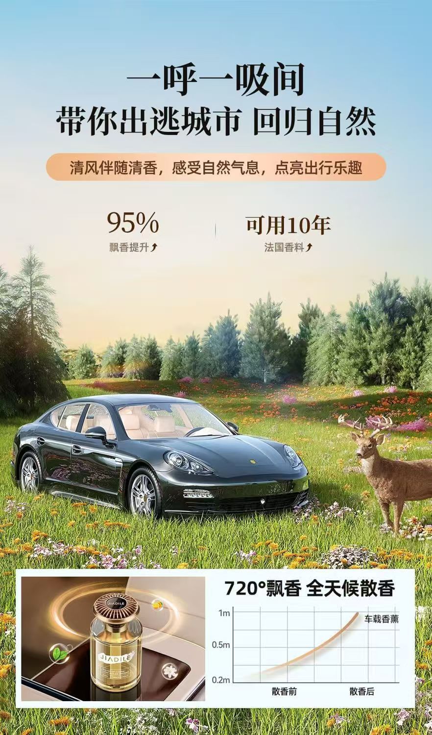 Car perfume lasting fragrance special high-end car odor removal car aromatherapy five-star hotel special strong fragrance