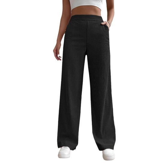2025 New Women's Trousers Cross-border Spring and Autumn High Waist Loose Wide Leg Pants Drain All-match Casual Straight Pants