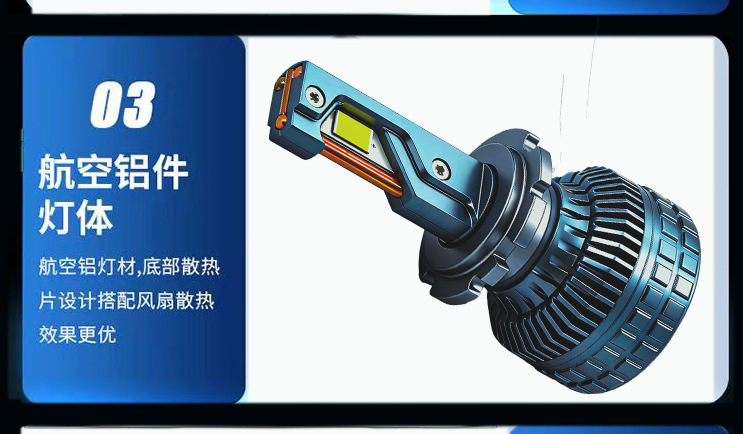 N15S Three-Color Car Led Headlights High-Power H7H4H1190059012 Remote Control Car High and Low Beam Bulbs