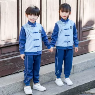 秋季汉服两件套国潮中国风园服  幼儿园春秋套装民族风棉长袖班服